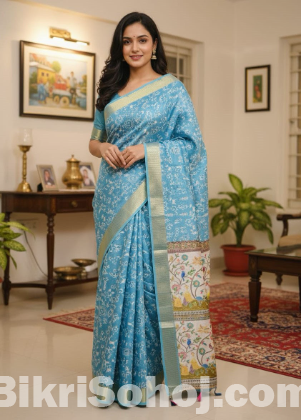 প্রিমিয়াম কাপ্তান সিল্ক শাড়ি